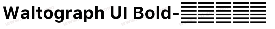 Waltograph UI Bold字体转换